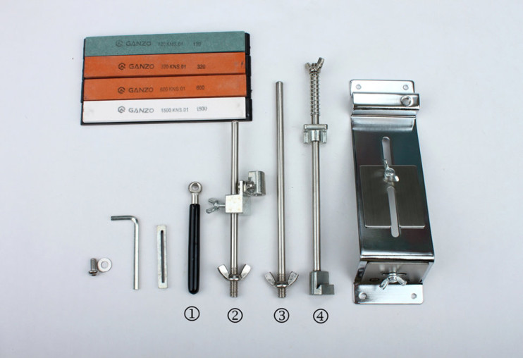 Точильний набір Ganzo Touch Pro Steel Diamond Kit (3 алмазних камені + прямокутний магніт) 