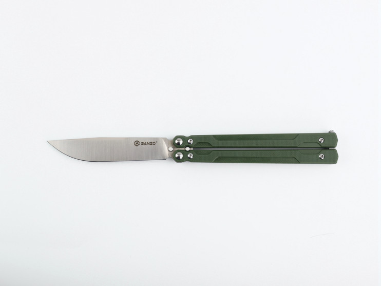 Нiж-метелик (балiсонг) Ganzo G766-GR 
