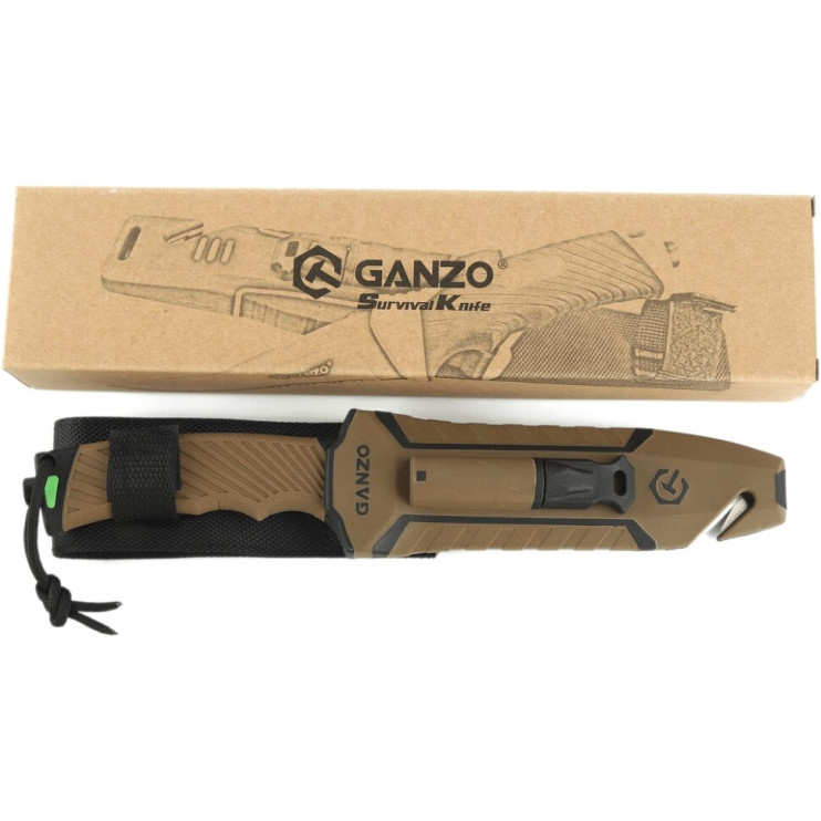 Ніж Ganzo G8012V2-DY коричневий 