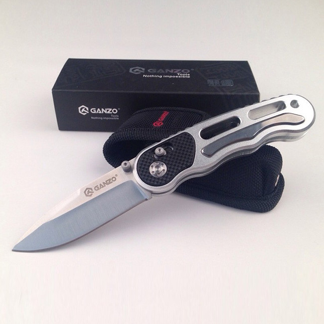 Нож Ganzo G718 серебристый  