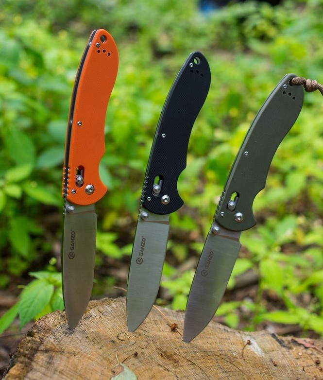 Нож складной Ganzo G740-GR зеленый  