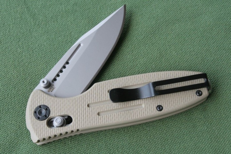 Нож Ganzo G702 желтый  