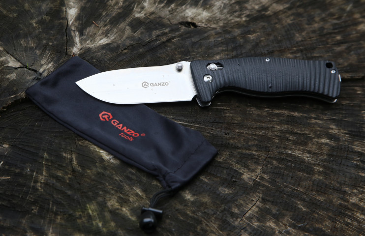 Нож складной Ganzo G720-B черный  