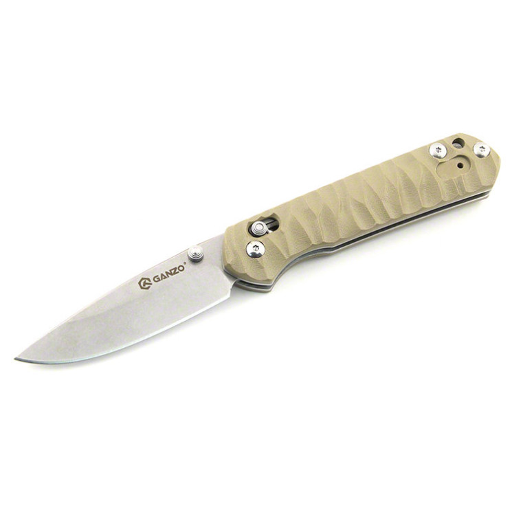 Нож Ganzo G717 желтый  