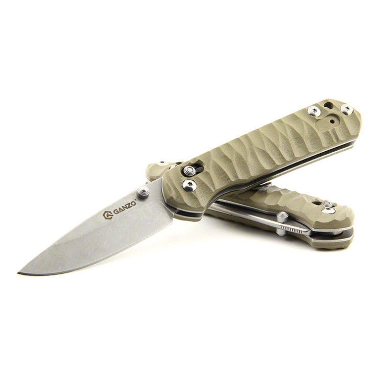 Нож Ganzo G717 желтый  
