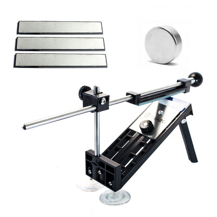 Точильный набор Ganzo Touch Pro Diamond Kit (3 алмазных камня + круглый магнит)  